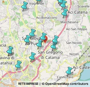 Mappa Via Salvatore Quasimodo, 95037 San Giovanni La Punta CT, Italia (2.73529)