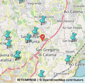 Mappa Via Salvatore Quasimodo, 95037 San Giovanni La Punta CT, Italia (3.03545)