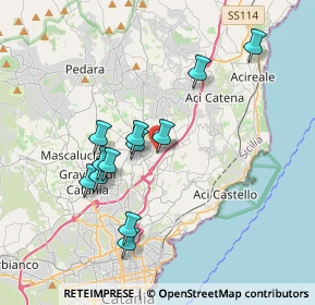 Mappa Via Salvatore Quasimodo, 95037 San Giovanni La Punta CT, Italia (3.79667)