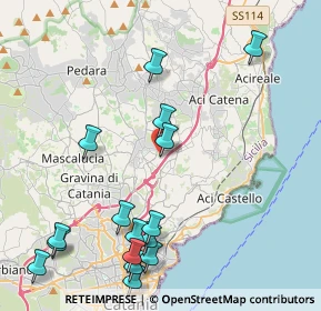 Mappa Via Salvatore Quasimodo, 95037 San Giovanni La Punta CT, Italia (5.74)