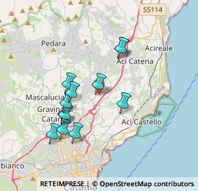 Mappa Via Salvatore Quasimodo, 95037 San Giovanni La Punta CT, Italia (3.67583)