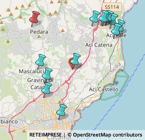 Mappa Via Salvatore Quasimodo, 95037 San Giovanni La Punta CT, Italia (5.46154)