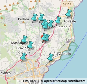 Mappa Via Salvatore Quasimodo, 95037 San Giovanni La Punta CT, Italia (3.49846)