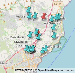 Mappa Via Salvatore Quasimodo, 95037 San Giovanni La Punta CT, Italia (3.98)