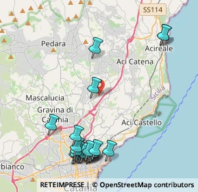 Mappa Via Salvatore Quasimodo, 95037 San Giovanni La Punta CT, Italia (5.7355)