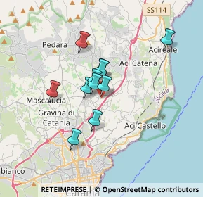 Mappa Via Salvatore Quasimodo, 95037 San Giovanni La Punta CT, Italia (2.77455)