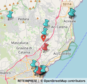 Mappa Via Salvatore Quasimodo, 95037 San Giovanni La Punta CT, Italia (6.12278)