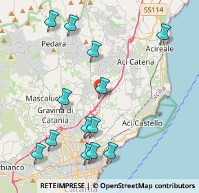 Mappa Via Salvatore Quasimodo, 95037 San Giovanni La Punta CT, Italia (5.22385)