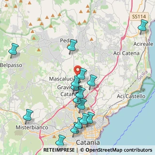 Mappa Via Guglielmo Marconi, 95039 Trecastagni CT, Italia (5.305)