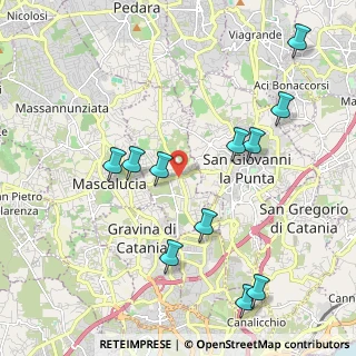 Mappa Via Guglielmo Marconi, 95039 Trecastagni CT, Italia (2.52636)