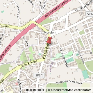 Mappa Via Morgioni, 108, 95027 San Gregorio di Catania, Catania (Sicilia)