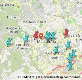Mappa Via dell'Arca, 95030 Mascalucia CT, Italia (2.34667)