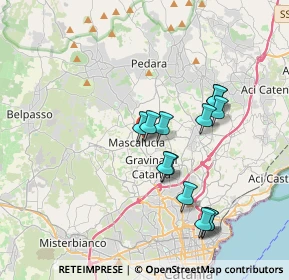 Mappa Via Capitano Mario D'Aleo, 95030 Mascalucia CT, Italia (3.77)