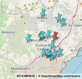 Mappa Via Capitano Mario D'Aleo, 95030 Mascalucia CT, Italia (3.47813)