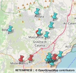 Mappa Via Capitano Mario D'Aleo, 95030 Mascalucia CT, Italia (5.65438)