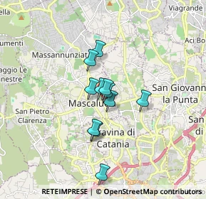 Mappa Via Capitano Mario D'Aleo, 95030 Mascalucia CT, Italia (1.25)