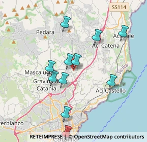 Mappa Via Antonio Torrisi, 95037 San Giovanni La Punta CT, Italia (4.08727)