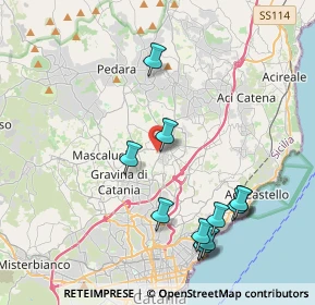 Mappa Via Eugenio Montale, 95037 San Giovanni La Punta CT, Italia (4.9275)