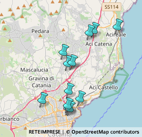 Mappa San Giovanni La Punta, 95037 San Giovanni La Punta CT, Italia (4.17583)