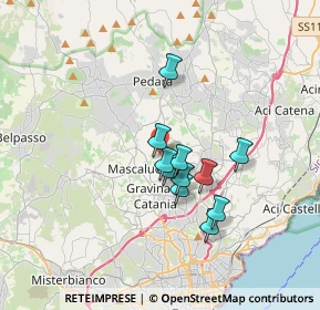 Mappa Via San José Maria Escrivá II Retta Sud, 95030 Tremestieri Etneo CT, Italia (2.91818)
