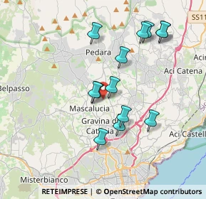 Mappa Via San José Maria Escrivá II Retta Sud, 95030 Tremestieri Etneo CT, Italia (3.88846)