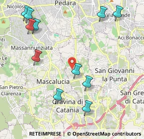 Mappa Via San José Maria Escrivá II Retta Sud, 95030 Tremestieri Etneo CT, Italia (2.88727)