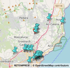 Mappa Via Pennisi, 95037 San Giovanni La Punta CT, Italia (5.2695)