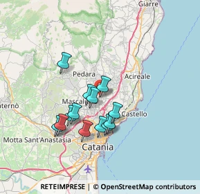 Mappa Via Pennisi, 95037 San Giovanni La Punta CT, Italia (6.45385)