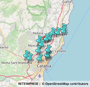 Mappa Via Pennisi, 95037 San Giovanni La Punta CT, Italia (5.48667)