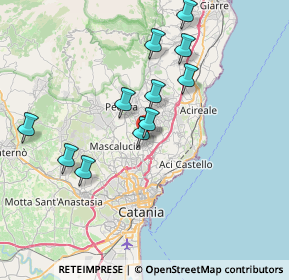 Mappa Via Pennisi, 95037 San Giovanni La Punta CT, Italia (7.71091)