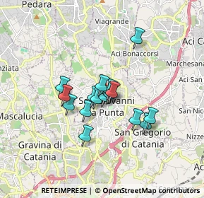 Mappa Via Pennisi, 95037 San Giovanni La Punta CT, Italia (1.29)