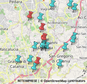 Mappa Via Pennisi, 95037 San Giovanni La Punta CT, Italia (2.2765)