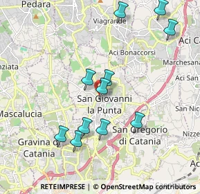 Mappa Via Pennisi, 95037 San Giovanni La Punta CT, Italia (2.19545)