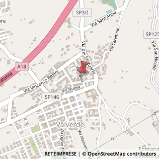 Mappa Via Etnea, 25, 95028 Valverde, Catania (Sicilia)