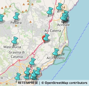 Mappa Via Calanna, 95028 Valverde CT, Italia (6.3815)