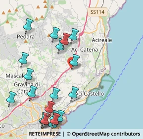 Mappa Via Calanna, 95028 Valverde CT, Italia (5.828)