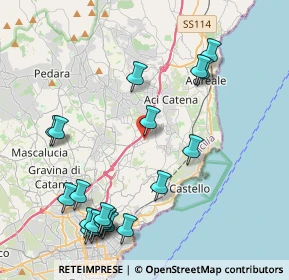 Mappa Via Calanna, 95028 Valverde CT, Italia (5.4695)