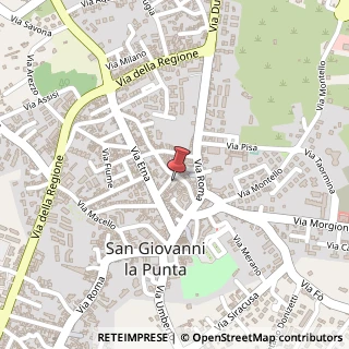 Mappa Via Armando Diaz, 17, 95037 San Giovanni la Punta, Catania (Sicilia)