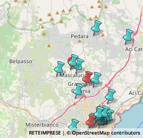 Mappa Via San Giacomo, 95030 Mascalucia CT, Italia (5.838)