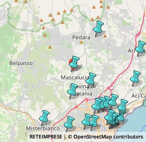 Mappa Via San Giacomo, 95030 Mascalucia CT, Italia (6.4575)