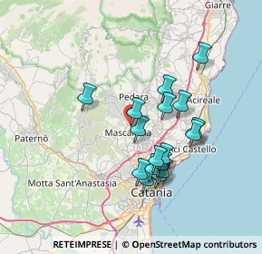 Mappa Via G. Oberdan, 95030 Mascalucia CT, Italia (6.89529)