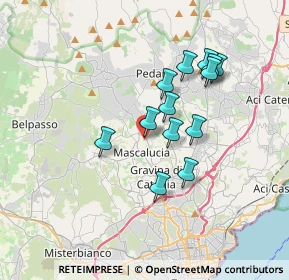 Mappa Via M. d'Azeglio, 95030 Mascalucia CT, Italia (3.33846)