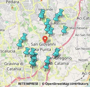 Mappa Via Luigi Cadorna, 95037 San Giovanni La Punta CT, Italia (2.0915)