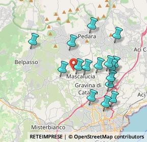 Mappa Via Madonna delle Fosse, 95030 Mascalucia CT, Italia (4.00875)