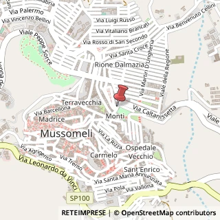 Mappa Via Caltanissetta, 9, 93014 Mussomeli, Caltanissetta (Sicilia)