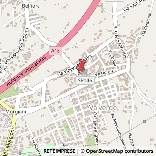 Mappa Via dei Belfiore, 29, 95028 Valverde, Catania (Sicilia)
