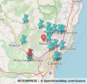 Mappa Via Santa Spera II Traversa, 95030 Mascalucia CT, Italia (6.71438)