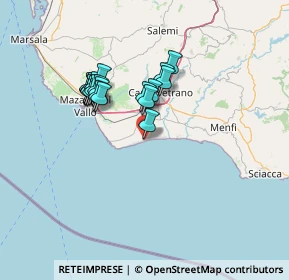 Mappa Via T. F. 163 a Est, 91021 Campobello di Mazara TP, Italia (13.0095)