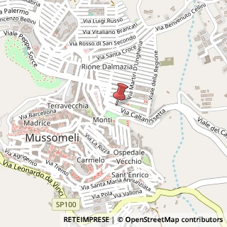 Mappa Via Caltanissetta, 53, 93014 Mussomeli, Caltanissetta (Sicilia)