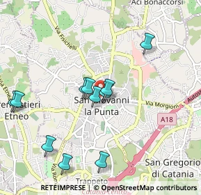 Mappa Via Buscema, 95037 San Giovanni La Punta CT, Italia (1.07636)